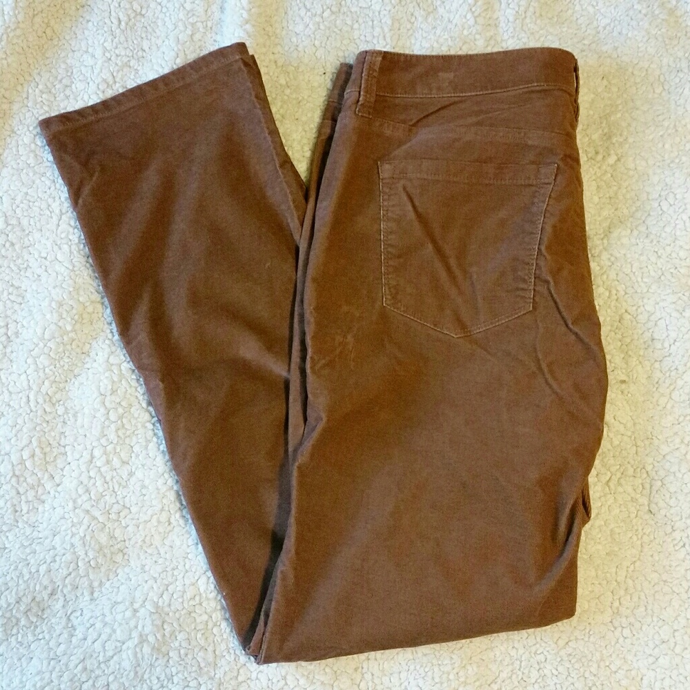 LOFT modern straight corduroys 10
